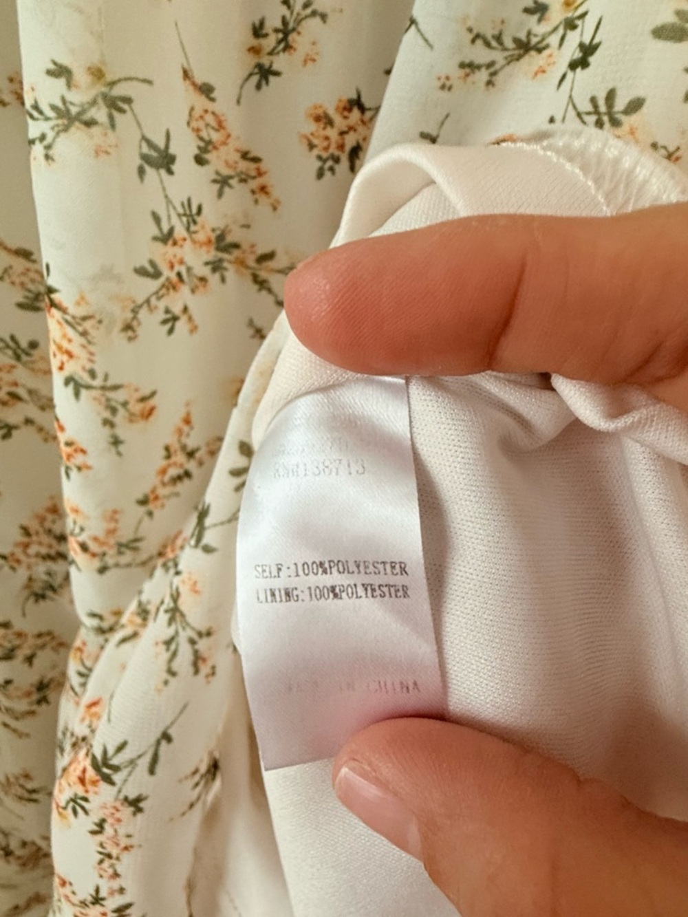 Doe & Rae Cream Floral Ruffled Dress - Picture 8 of 9